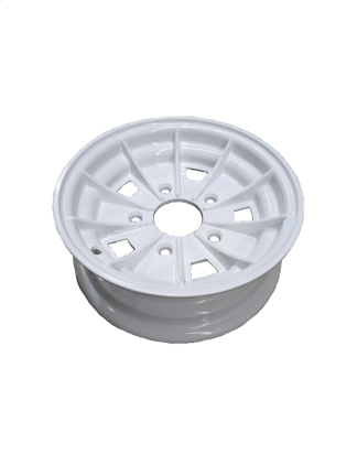 10X3.5B INCH ALLOY BOAT WHEEL HT RIM - WHITE TO SUIT HT STUD PATTERN 5x108 NOT FOR TUBELESS USE