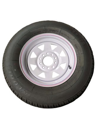 175R13 Light Truck Tyre fitted to Multi-fit WHITE Rim