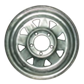 13X6 INCH ALLOY TRAILER WHEEL HQ RIM - SILVER TO SUIT HQ STUD PATTERN 5X4.75