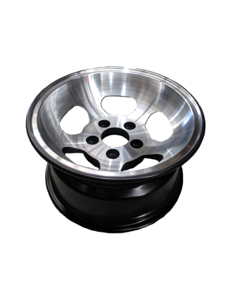 13X6 INCH ALLOY TRAILER WHEEL HT RIM - Black Machined Face TO SUIT HT STUD PATTERN 5x108