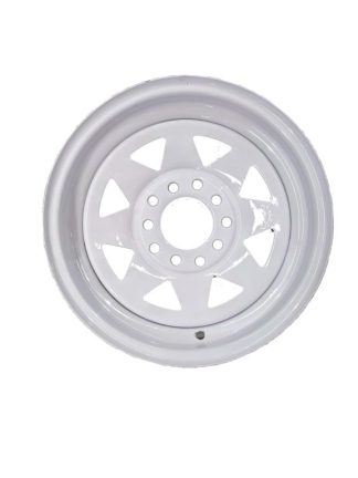 13x4.5 Rim only - Multi Fit White Sunraysia Rim To suit HT(5x108) and Ford(5x114.3) Hub