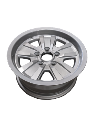 14X6 INCH ALLOY TRAILER WHEEL FORD RIM - SILVER - TX2 TO SUIT FORD STUD PATTERN 5x114.3