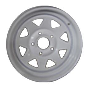 14X6 Rim only - HQ White Sunraysia To suit HQ 5 x 4 3/4 pcd Hub