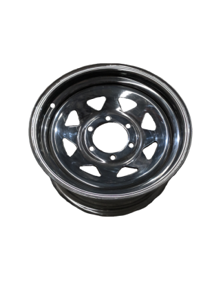 16X7 Rim only - Land Cruiser SunraysiaTo suit Land Cruiser 6x139.7 pcd Hub - Black with 2 silver stripes