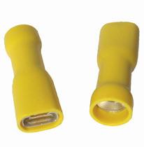 YELLOW FULLY INSULATED FEMALE 6.3mm