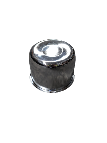 CHROME METAL CAP -110MM SUITS STEEL RIMS WITH 110MM CENTRE BORE