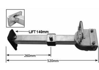 Quick Release Adjustable Leg Aluminium Foot 520mm - 660mm