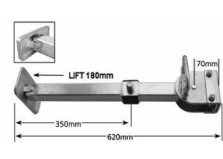 Quick Release Adjustable Leg Aluminium Foot 620mm - 800mm