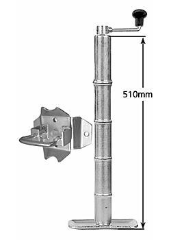 Standard Adjustable Stand with Pin Locking Swivel Bracket 510mm - 735mm