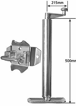 Heavy Duty Adjustable Stand with Pin Locking Swivel Bracket 500mm - 725mm