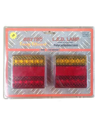 COMBINATION 208 SERIES TRAILER LAMP - TWIN PACK 12V - AMBER/RED/RED