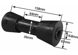 6 inch Sydney Type Keel Roller - 17mm Bore (85 Duro)