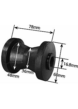 3 inch Cotton Reel - 17mm Bore (85 Duro)