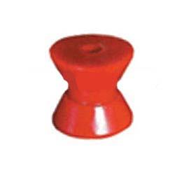 2 inch Bow Roller - Red Poly - 17mm Bore