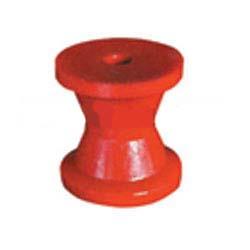 3 inch Bow Roller - Red Poly - 17mm Bore