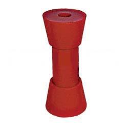 6 inch Sydney Type Roller - Red Poly - 17mm Bore