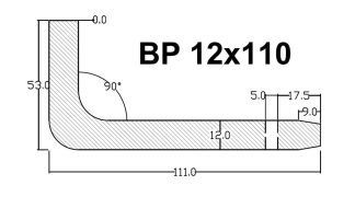 12mm x 110mm Draw Bar Pin