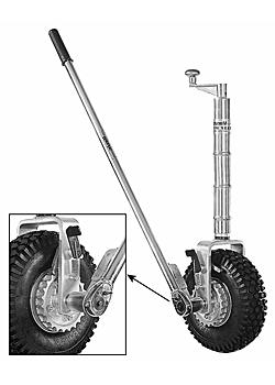 Ratchet Driven Easy Mover with Pneumatic Jockey Wheel (without Clamp)