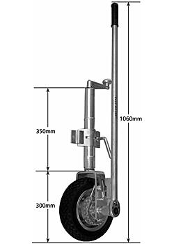 Ratchet Driven Easy Mover with Solid Rubber Jockey Wheel including Clamp