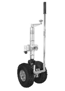 Twin Easy Mover with Pneumatic Jockey Wheel with Clamp