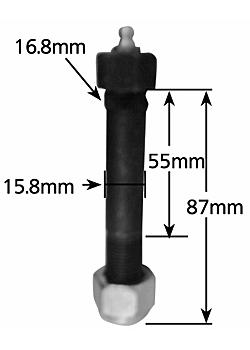 High Tensile Suspension Bolt 102mm x 16mm