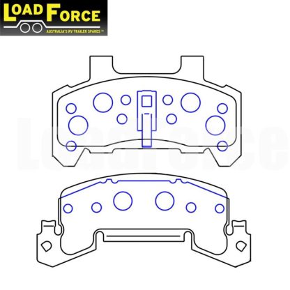 LoadForce disc brake pad set for Kodiak 225