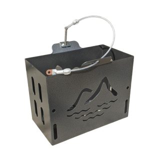 Jerry Can Holder - Bolt On Version - No side flanges - Hammertone