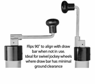 Jockey Wheel Flip Handle with Roll Pin