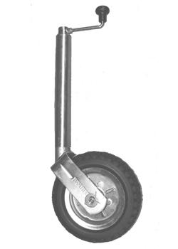 Jockey Wheel Standard 10 inch Pneumatic- No Bracket- Plain Tube