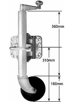 J/W H/D 6 inch steel web with swivel U-Bolt brackt