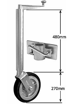 Jockey Wheel Extra Heavy Duty 10 inch Aluminium heavy duty clamp