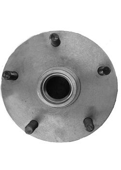 HT Holden Hub  - Galvanised - Loose CupsComplete with Studs/Nuts, A BearingS, Oil Seal and Dustcap