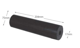 8 inch Parallel Keel Roller - 17mm Bore (85 Duro)