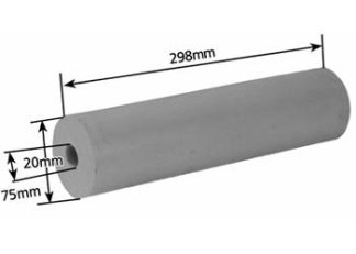 12 inch Parallel Keel Roller - 20mm Bore