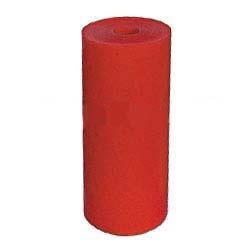 8 inch Flat - Parallel  Roller - Red Poly - 21mm Bore - Outer Diameter 72mm