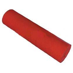 12 inch Flat - Parallel  Roller - Red Poly - 25mm Bore - Outer Diameter 72mm