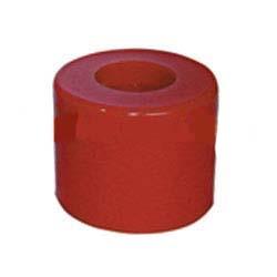 2 1/2 inch Round Roller - Red Poly - 17mm Bore