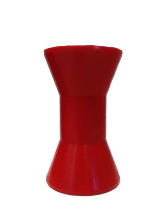 6 inch Super Keel Roller - Red Poly - 17mm Bore