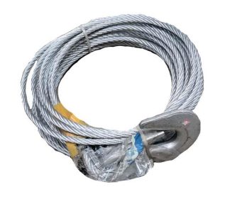 Steel Cable 7.5m x 5mm Suit 5:1 Dacromet Winches