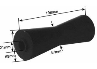 8 inch Vee Roller - 21mm Bore (85 Duro)