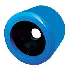 4" x3.5" Smooth Wobble, Poly, Blue, 26mm bore