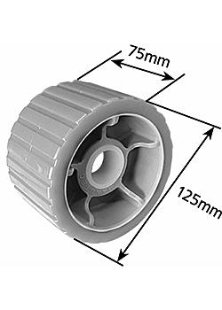 3 inch x 5 inch Wobble, Poly, Grey, 24mm bore